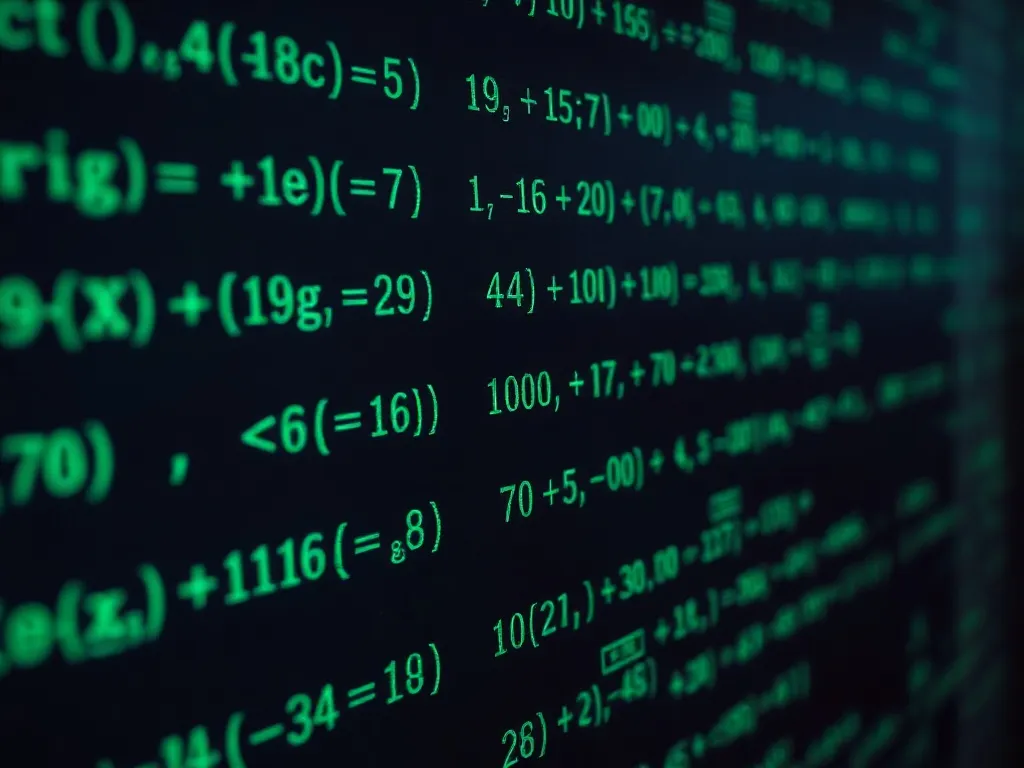 A highly detailed macro shot of a digital matrix screen with